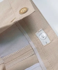 Παιδικό Σετ Σακάκι, Γιλέκο, Πουκάμισο με Παντελόνι και Αποσπώμενο Παπιγιόν – Μπεζ (108677)