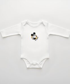 Βρεφικό Κορμάκι Μακρυμάνικο με Ήρωα Κινουμένων Σχεδίων - Άσπρο (ΜΙΚ-108458)