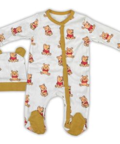 Βρεφικό Φορμάκι και Σκουφάκι με Ήρωα Κινουμένων Σχεδίων - Λευκό (ΓΟΥΙ-110680)