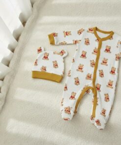 Βρεφικό Φορμάκι και Σκουφάκι με Ήρωα Κινουμένων Σχεδίων - Λευκό (ΓΟΥΙ-110680)