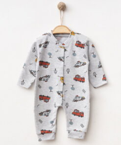 Φορμάκι Βρεφικό με Σχέδιο Αυτοκινητάκια με Ανοιχτά Ποδαράκια - Γκρι (112238)