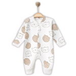 Φορμάκι Βρεφικό με Σχέδιο Αρκουδάκια και Ανοιχτά Ποδαράκια - Μπεζ (112488)