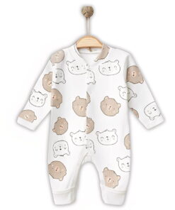 Φορμάκι Βρεφικό με Σχέδιο Αρκουδάκια και Ανοιχτά Ποδαράκια - Μπεζ (112488)