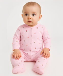 Φορμάκι Βρεφικό με Σχέδιο και Κλειστά Ποδαράκια - Ροζ (112228)