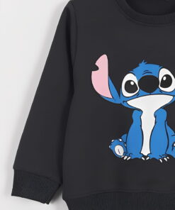 Παιδικό Σετ Λεπτή Μακό Μπλούζα και Παντελόνι με Ήρωα Κινουμένων Σχεδίων – Ανθρακί (ΛΙΛΟ-111999)