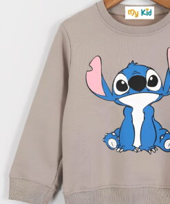 Παιδικό Σετ Λεπτή Μακό Μπλούζα και Παντελόνι με Ήρωα Κινουμένων Σχεδίων – Μπεζ (ΛΙΛΟ-112016)