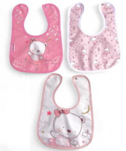 Σετ Σαλιάρες 3 Τεμάχια με Σχέδιο Αρκουάκι (112933)