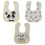 Σετ Σαλιάρες 3 Τεμάχια με Σχέδιο Πάντα (112929)