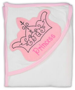 Βρεφική Μπουρνουζοπετσέτα "Princess" - Ροζ, 70×75εκ (112911)