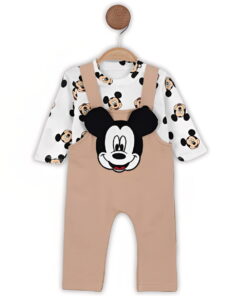 Βρεφική Σαλοπέτα και Μπλούζα με Σχέδιο Ήρωα Κινουμένων Σχεδίων - Καφέ Ανοιχτό (ΜΙΚ-112366)