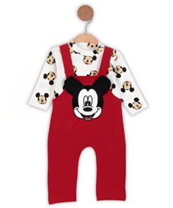 Βρεφική Σαλοπέτα και Μπλούζα με Σχέδιο Ήρωα Κινουμένων Σχεδίων - Κόκκινη (ΜΙΚ-112463)