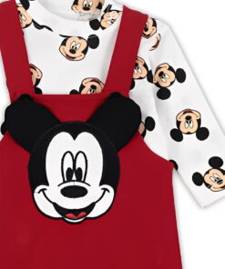 Βρεφική Σαλοπέτα και Μπλούζα με Σχέδιο Ήρωα Κινουμένων Σχεδίων - Κόκκινη (ΜΙΚ-112463)