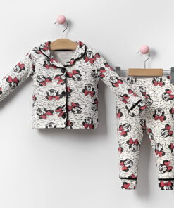 Βρεφικό Σετ Πιτζάμες Μπλούζα και Παντελόνι με Ηρωίδα Κινουμένων Σχεδίων - Γκρι (ΜΙΝ-113022)